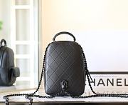 CHANEL | CC Mini Classic Backpack Lambskin Black Harhware In Black - 3