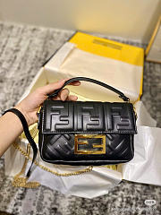 FENDI | Baguette Mini Leather Black - 2