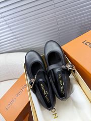 LOUIS VUITTON | Leather Ballet Shoes In Black - 1