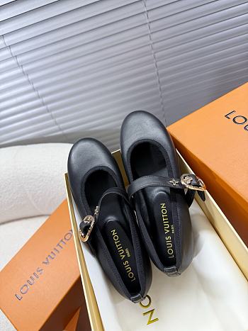 LOUIS VUITTON | Leather Ballet Shoes In Black