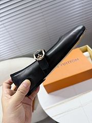 LOUIS VUITTON | Leather Ballet Shoes In Black - 6