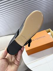 LOUIS VUITTON | Leather Ballet Shoes In Black - 3