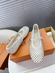 LOUIS VUITTON | Romy Flat Ballerina Ecru White - 4
