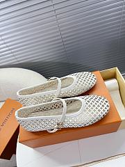LOUIS VUITTON | Romy Flat Ballerina Ecru White - 2