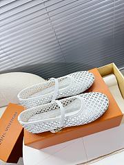 LOUIS VUITTON | Romy Flat Ballerina White - 6