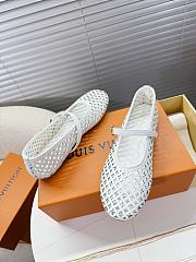 LOUIS VUITTON | Romy Flat Ballerina White - 4
