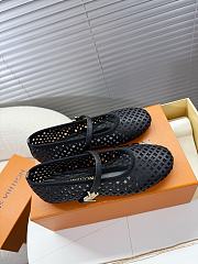 LOUIS VUITTON | Romy Flat Ballerina Black - 4