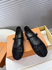 LOUIS VUITTON | Romy Flat Ballerina Shiny Black - 4