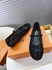 LOUIS VUITTON | Romy Flat Ballerina Shiny Black - 2