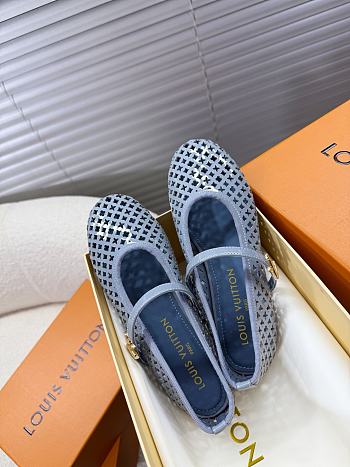 LOUIS VUITTON | Romy Flat Ballerina Blue