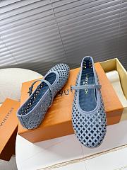 LOUIS VUITTON | Romy Flat Ballerina Blue - 6