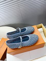 LOUIS VUITTON | Romy Flat Ballerina Blue - 5