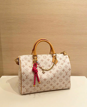 LOUIS VUITTON | Speedy Soft 30 Lucky Monogram Dune/Pink M15108