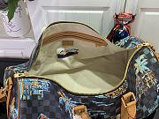 LOUIS VUITTON | Keepall Bandoulière 50 Damier Marina Blue - 4