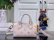 LOUIS VUITTON | Nano Speedy Embossed grained cowhide leather Dream Beige - 1