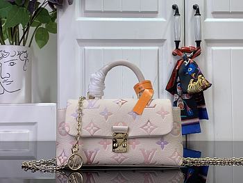 LOUIS VUITTON | Nano Madeleine Monogram Empreinte Leather Dream Beige