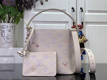 LOUIS VUITTON | All In BB Embossed grained cowhide leather Dream Cream