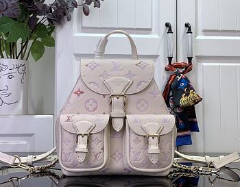 LOUIS VUITTON | Backup Backpack Embossed cowhide Dream Cream Color