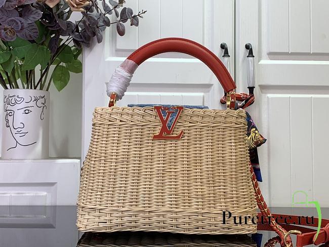 LV x TM Capucines BB Rattan/Cowhide Red - 1