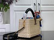 LV x TM Capucines Mini Rattan/Cowhide Black - 5