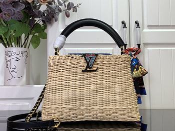 LV x TM Capucines BB Rattan/Cowhide Black