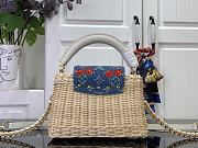LV x TM Capucines Mini Rattan/Cowhide White - 4