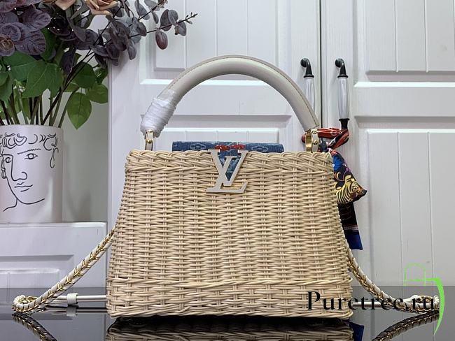 LV x TM Capucines BB Rattan/Cowhide White - 1