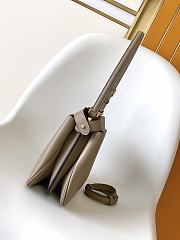 FENDI | Peekaboo Soft Small Bag Light gray leather bag - 3