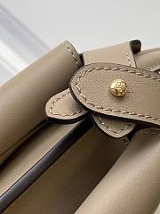 FENDI | Peekaboo Soft Small Bag Light gray leather bag - 4