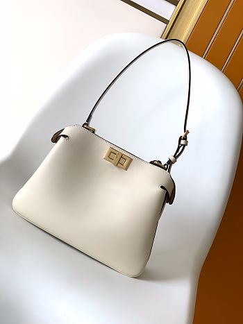 FENDI | Peekaboo Soft Small Bag Camellia leather bag