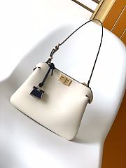 FENDI | Peekaboo Soft Small Bag Camellia leather bag - 4