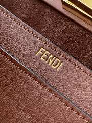 FENDI | Peekaboo Soft Small Bag Brown leather bag - 6