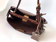 FENDI | Peekaboo Soft Small Bag Brown leather bag - 4