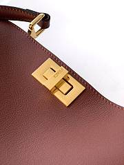 FENDI | Peekaboo Soft Small Bag Brown leather bag - 3
