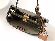 FENDI | Peekaboo Soft Small Bag Green Leather Bag - 6