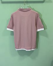 PRADA | Two-Piece Short-Sleeved POLO Shirt In Pink - 3