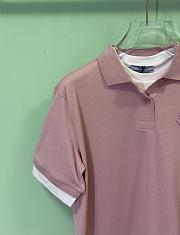 PRADA | Two-Piece Short-Sleeved POLO Shirt In Pink - 2