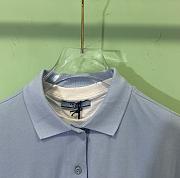 PRADA | Two-Piece Short-Sleeved POLO Shirt In Blue - 6
