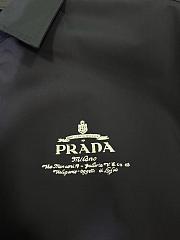 PRADA | Prada printed zipper short-sleeved shirt black - 5