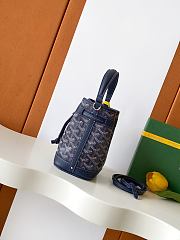 GOYARD | Petit Flot Mini – Bucket Bag Chevron Canvas In Navy Blue - 3