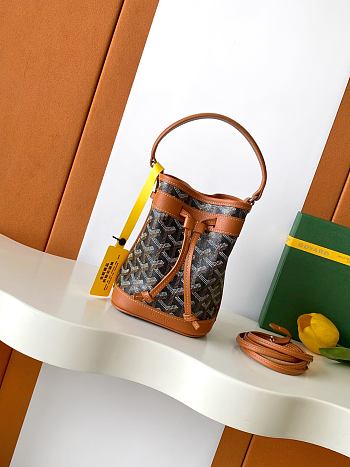 GOYARD | Petit Flot Mini – Bucket Bag Chevron Canvas In Brown 