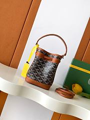 GOYARD | Petit Flot Mini – Bucket Bag Chevron Canvas In Brown  - 5