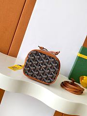 GOYARD | Petit Flot Mini – Bucket Bag Chevron Canvas In Brown  - 4