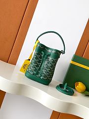 GOYARD | Petit Flot Mini – Bucket Bag Chevron Canvas In Green  - 1