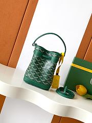 GOYARD | Petit Flot Mini – Bucket Bag Chevron Canvas In Green  - 3