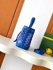 GOYARD | Petit Flot Mini – Bucket Bag Chevron Canvas In Blue - 5