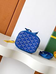 GOYARD | Petit Flot Mini – Bucket Bag Chevron Canvas In Blue - 4