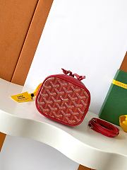GOYARD | Petit Flot Mini – Bucket Bag Chevron Canvas In Red - 5