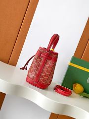 GOYARD | Petit Flot Mini – Bucket Bag Chevron Canvas In Red - 4