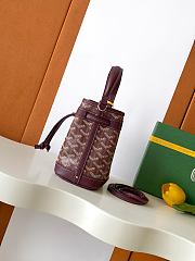 GOYARD | Petit Flot Mini – Bucket Bag Chevron Canvas In Burgundy - 4
